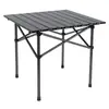 Mesa Plegable de Acero al Carbono para Exteriores Mesa de Picnic para Acampar Mesa Portátil de Acero de Titanio Mesa Plegable Tipo Huevo Set de Mesa Ajustable para Exportación Mesa para Barbacoa