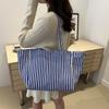 Estilo fresco 2024 outono casual estilo coreano retrô artístico pano bolsa de ombro simples de grande capacidade