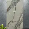 Azulejos de Piso de Pedra de Luxo Estilo Francês Preto Minimalista com Padrão de Mármore 60*120 Azulejos Cerâmicos para Hotéis e Supermercados, Azulejos Brilhantes Cor de Café