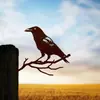 Suministro Transfronterizo de Estación Independiente Silueta de Pájaro Búho Colibrí Pájaro Carpintero Petirrojo Serie Silueta de Pájaro Enchufe para Jardín