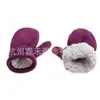 En stock en 10 colores, producto de comercio electrónico transfronterizo más vendido en Amazon: guantes infantiles de forro polar y forro polar de algodón suave con cierres de velcro
