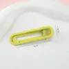 Pinza de pico de pato estilo ins coreano de color caramelo para flequillo y cabello lateral, pinza recta de garra a la moda y de alto valor al por mayor