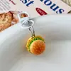 Llavero de Mini Hamburguesa de Juguete de Comida Artificial de Moda Hebilla de Puerta Bolso Colgante Divertido Personalizado Llavero Unisex