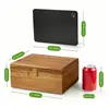 Caja de almacenamiento de madera maciza con cierre de metal, caja de almacenamiento de escritorio, caja de regalo vacía, caja de colección de fotos conmemorativas
