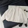 Jaqueta Casual para Meninas Primavera 2026 Novo Estilo para Crianças Médias e Mais Velhas Cor Sólida Top Estiloso Fashionável Menina Estilo Primavera e Outono Infantil