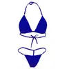 Roupa Íntima Sexy Transfronteiriça Mini Roupa de Banho Moda Praia Feminina Perspectiva Sexy ebay Conjunto Biquíni Três Pontos Z818