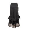 AliExpress ebay vintage steampunk corte estilo gótico falda de mujer cordón costura de encaje maxi vestido