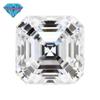 Huagang Gem US Importado Moissanite Pedra Nua Anel Face Quadrado Chanfro Che Ping Esmeralda Che Mo San Diamante d Cor