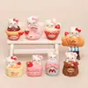 Saquinho Surpresa Acessório Fofo DIY Pingente Chaveiro Ornamento de Mesa Acessório de Resina Decoração Brinquedo Giratório