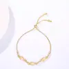 Explosiones de TikTok Pulsera de Flor de Circonita Pulsera de Celebridad de Internet Femenina Diseño Minimalista Coreano Pulsera Personalizada Fábrica de Joyería