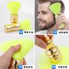 Cepillo de barba fluorescente verde portátil cepillo de limpieza de cabello roto de salón de peluquería cepillo de limpieza de polvo doméstico cepillo de limpieza con mango galvanizado