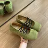 Bailarinas de cordones estilo francés para mujer, nuevo modelo otoño 2026, zapatos Mary Jane de suela blanda para combinar con faldas, adecuados para ir al trabajo