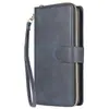Adequado para Samsung Note20Ultra Nine-Color Zipper Note10 Pro Capa de Couro para Celular com Porta-Cartão