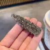 Versión Coreana Ins Nuevo Clip de Pato Metálico Super Brillante Simple Pinza para Flequillo Clip para el Cabello Clip Lateral de Diamantes Completos Accesorio para el Cabello