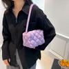 Bolsa Pequeña Estilo Coreano para Mujer Nueva 2023 Bolso de Hombro Moderno Bolso de Mano de Cuadros Burbuja Elegante Bolso de Hombro para Viajes