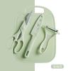 Cuchillo de fruta doméstico herramienta suplemento para alimentos de bebé juego de cuchillo de acero inoxidable tabla de cortar pelador juego de 4 piezas en stock