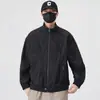 Forro de doble capa moderno para exteriores versátil ropa de trabajo retro para hombre casual nueva llegada cárdigan con cremallera chaqueta cortavientos abrigo