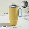 Copo portátil de dupla camada 304 copo térmico de aço inoxidável de alto valor leve luxo caneca de café de alta qualidade