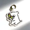 Transfronteiriço 2026 Desenho de Linha de Desenho Animado Maltês Cachorrinho Chaveiro Estudante Pingente de Acrílico Fofo e Divertido I