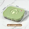 Caja de Almacenamiento para Té de Flores Hogareña Compartimentada Transparente Caja de Empaque a Prueba de Humedad Almacenamiento Clasificado Multi-Compartimento Caja Sellada de Gran Capacidad para Conservar la Frescura