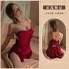 Manswica sexy sexy lencería espalda descubierta caliente sin tirantes camisón pasión cama tentación uniforme divertido 2152