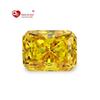 Atacado Grau 5a g qualidade amarelo dourado alta imitação de diamante Ledean cortador pequeno oito chanfro retangular cz nu zircônio Hao