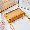 Cartera para Mujer con Patrón de Lichi, Bolsa para Teléfono con Ventana Transparente, Bolso de Hombro de Tres Capas a la Moda, Bolso Cruzado al por Mayor, Estilo Fresco y Dulce