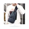 Bolsa Inteligente para Hombre 2024 con USB, Bolso Cruzado para el Pecho, Mochila Cruzada, Bolso de Hombro, Lona, Casual Coreano, Bolso de Lona para Hombre