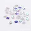 Gema artificial de Wuzhou circón multtamaño chapado en color AB circón con forma de huevo 4x 5 mm base puntiaguda circón de color piedra suelta
