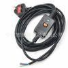 Cable de alimentación británico de tres conductores Enchufe estándar británico Enchufe de protección contra fugas dividido Fusible Enchufe estándar británico Enchufe para calentador de agua