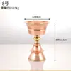 Tigela de Lâmpada de Manteiga de Cobre Vermelho Estilo Xizang Suporte para Velas Suporte de Vela Lâmpada a Óleo de Vela Novo Modelo Ornamento de Lâmpada de Manteiga Lâmpada Eterna Versão Espessada