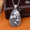 Cadena de suéter de plata de ley S999 Flor de Loto Carpa collar largo para mujer football plata productos genuinos colgante vintage cordón estilo étnico