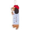 Toalha de cachorro Dachshund bordado fofo desenho animado toalha pendurada sem fiapos forte absorvente cozinha banheiro