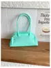 Bolso Pequeño Cuadrado para Axila Estilo Coreano Macarrón Bolsa de Gelatina PVC Gran Capacidad Versátil para Viajes Cotidianos Bolso de Hombro