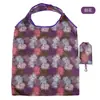 Em estoque Bolsa de Compras Dobrável Portátil para Supermercado Poliéster 190T Estampada Bolsa Ecológica Atacado de Fábrica Bolsa de Compras para Celular
