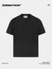Camiseta de Manga Corta con Cuello Redondo, Corte Tridimensional Estilo Americano, Peso Pesado para Hombre ZOEWATSON, Sencilla, Transpirable, Versátil, Top de Verano