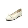 Zapatos Planos de Ballet para Mujer con Lazo de 5 CM de Altura, Suela Suave, sin Cordones, Estilo Vintage Nuevo 2026, Punta Redonda