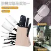 Fabricante de Yangjiang Porta-Facas de Madeira Conjunto de Facas de Cozinha de Oito Peças com Impressão de Logotipo Presente Caixa de Presente Personalizada