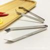 Pinzas para clip de pelo de cerdo de acero inoxidable en stock clip de pelo de cerdo boca plana pinzas para pelo de cerdo clip para pelo de cerdo removedor de vello