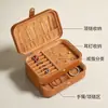 Fabricante Directo Caja de Joyería Personalizada Caja de Empaque de Joyería de Cuero PU con Compartimento de Una Sola Capa Caja de Almacenamiento de Joyería a Prueba de Polvo y Anticolisión
