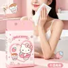 Toallas Faciales Desechables Colgantes Sanrio, Engrosadas, Doble Uso para Seco y Húmedo, Toallas Suaves de Algodón