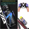 Portavasos de plástico para bicicleta, portavasos de agua para bicicleta de montaña, plegable, continuo, para ciclismo