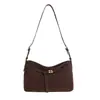Bolsa Tote de Gran Capacidad 2025 Nuevo Otoño Retro Gamuza Bolso de Axila Bolso de Hombro Cruzado para Viajes Bolso de Mujer