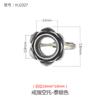 Anillo Loto Soporte Vacío Retro Versátil Chapado en Oro de 18K Elegante para Mujer Montura Vacía para Anillo con Superficie de Huevo 10*10