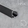 Luz led lineal empotrada en ranura de aluminio negro tira de luz de titanio negro para sala de estar ranura de encaje lineal brillante oculta