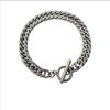 Ins Estilo Frío Nicho Luz Lujo Pulsera Diseño para Mujer Elegante Simple Cadena Cubana Gruesa Cadena OT Joyería para Hombres y Mujeres