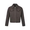 Jaqueta pequena estilo Chanel xadrez gola alta masculina estilo americano retrô moda de rua marca de alta qualidade Sense Ripper bonito terno de beisebol jaqueta top