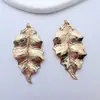 Acessórios para Joias DIY Pingente de Joia Folha Banhada a Ouro Brincos Pingente Acessórios para Colar Estilo Antigo Acessórios de Cabelo da Dinastia Han