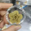 Adesivo de Telefone de Ouro Puro 999 para Riqueza Instantânea, com Adesivo Traseiro, Adesivo de Ouro 2mg, Presente Promocional para Lojas de Ouro em Transmissão ao Vivo