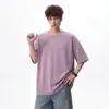 Camiseta curta de manga curta estilo americano, legal e leve para homens, caimento solto de verão, adequada para casais, simples, secagem rápida, casual, esportiva, meia-manga